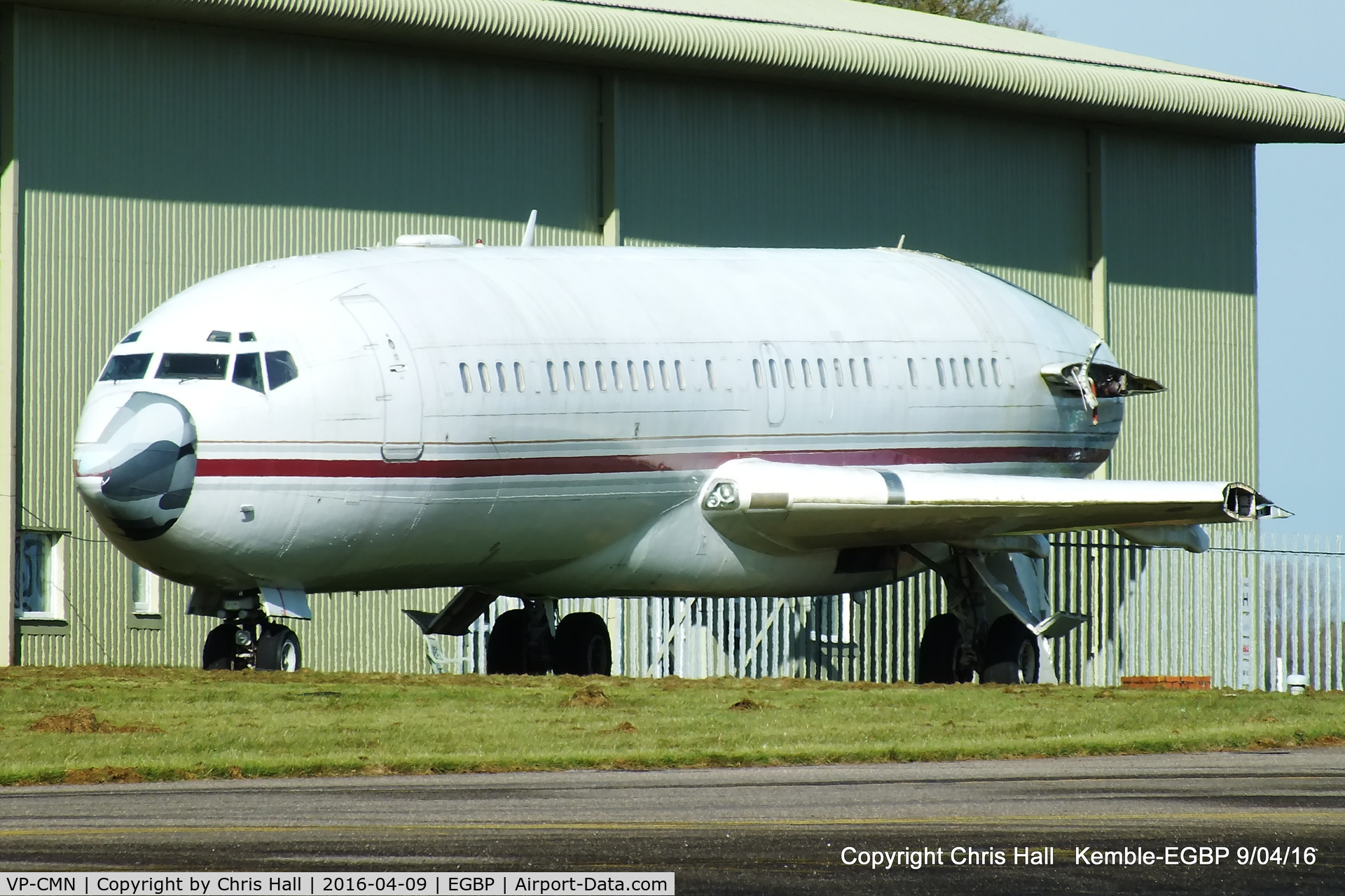VP-CMN, 1967 Boeing 727-46 C/N 19282, stored outside the ASI hangar