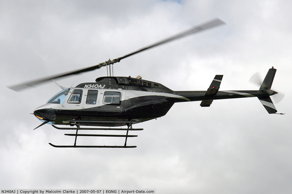 N340AJ, 1995 Bell 206L-4 LongRanger IV LongRanger C/N 52132, Bell 206-L4 at Bagby Airfield's May Fly-In in 2007.