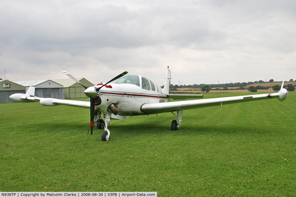 N836TP, 1984 Beech A36 Bonanza 36 C/N E=2124, Beech A36 at Fishburn Airfield, August 2008.