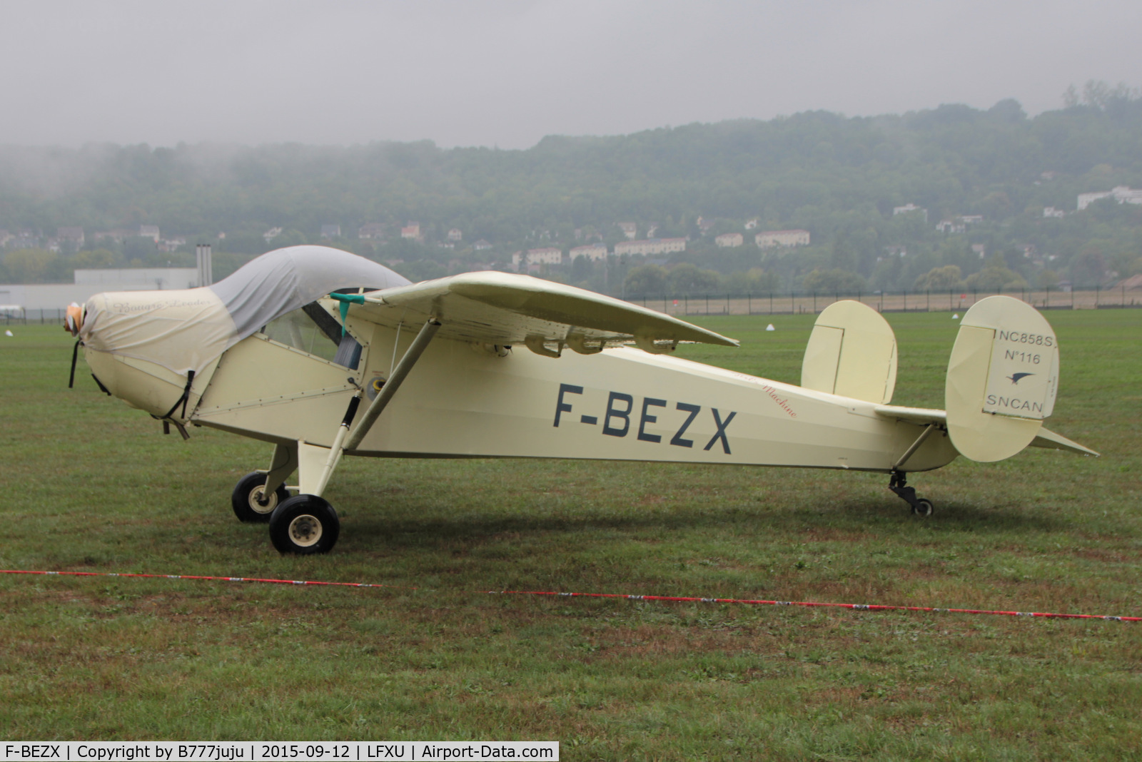 F-BEZX, Nord NC-858S C/N 116, at Les Mureaux