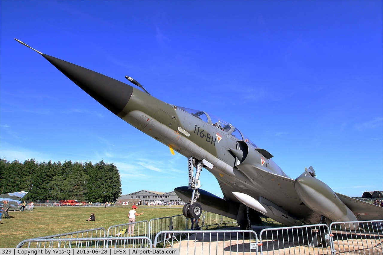 329, 1988 Dassault Mirage 2000N C/N 243, Dassault Mirage 2000N, Preserved at Luxeuil-St Sauveur Air Base 116(LFSX) Open day 2015