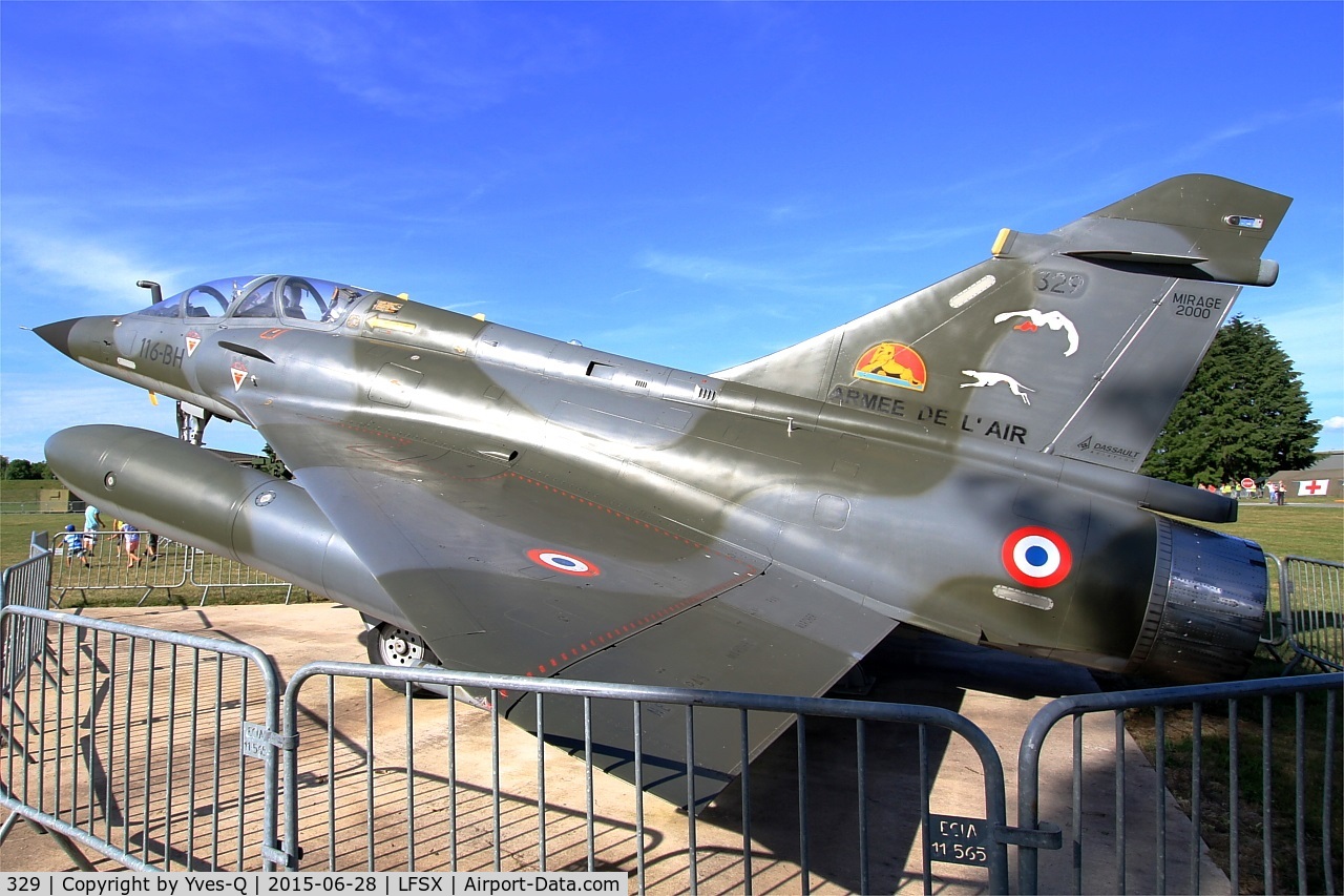 329, 1988 Dassault Mirage 2000N C/N 243, Dassault Mirage 2000N, Preserved at Luxeuil-St Sauveur Air Base 116(LFSX) Open day 2015