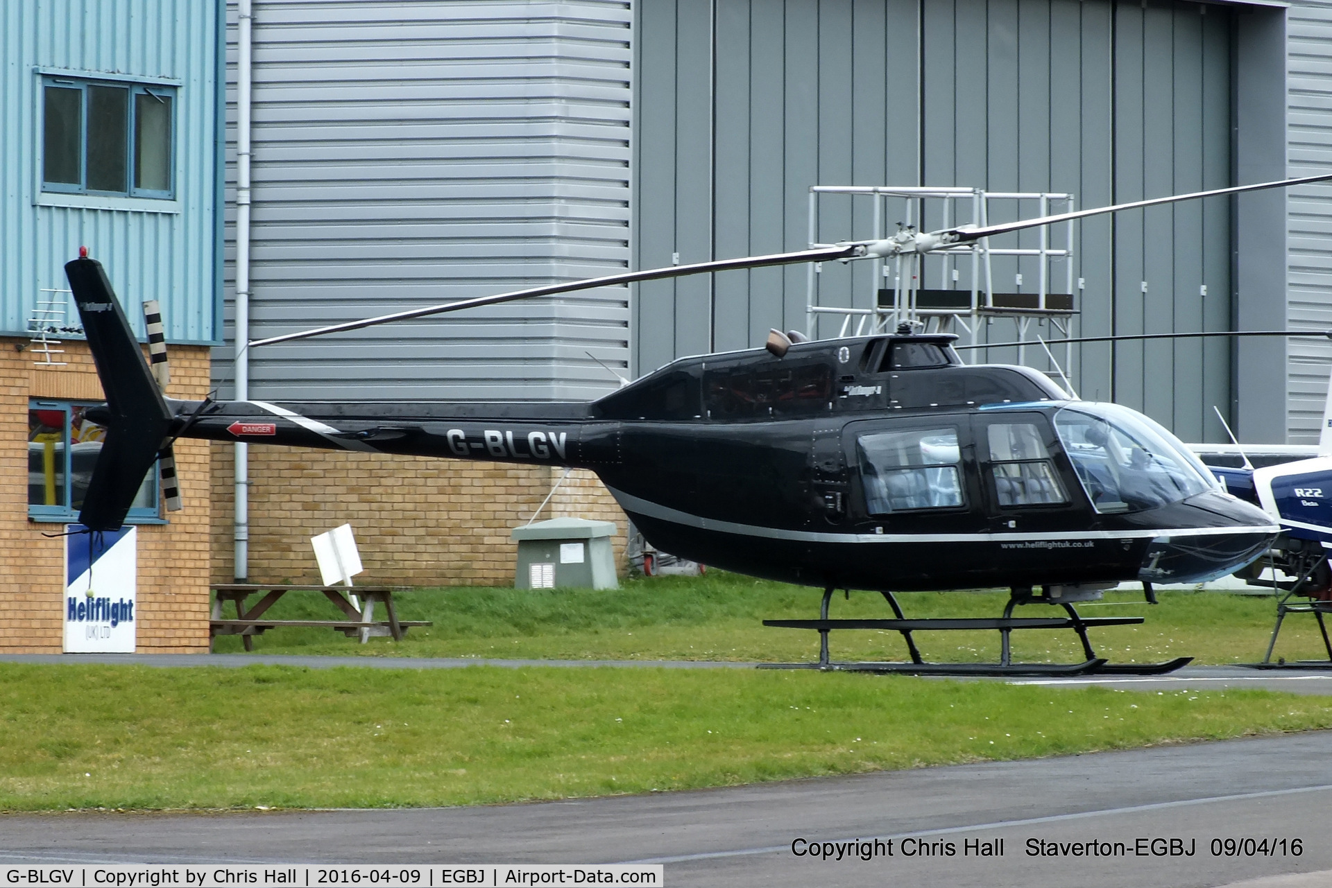 G-BLGV, 1973 Bell 206B JetRanger II C/N 982, Staverton resident
