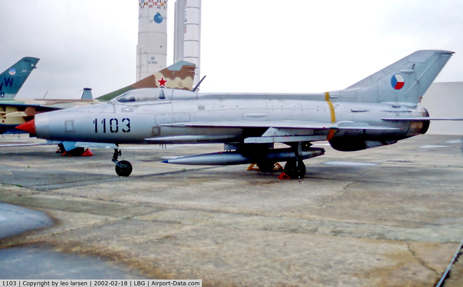 1103, Mikoyan-Gurevich MiG-21F-13 C/N 161103, Museè del Air LBG 18.2.02
