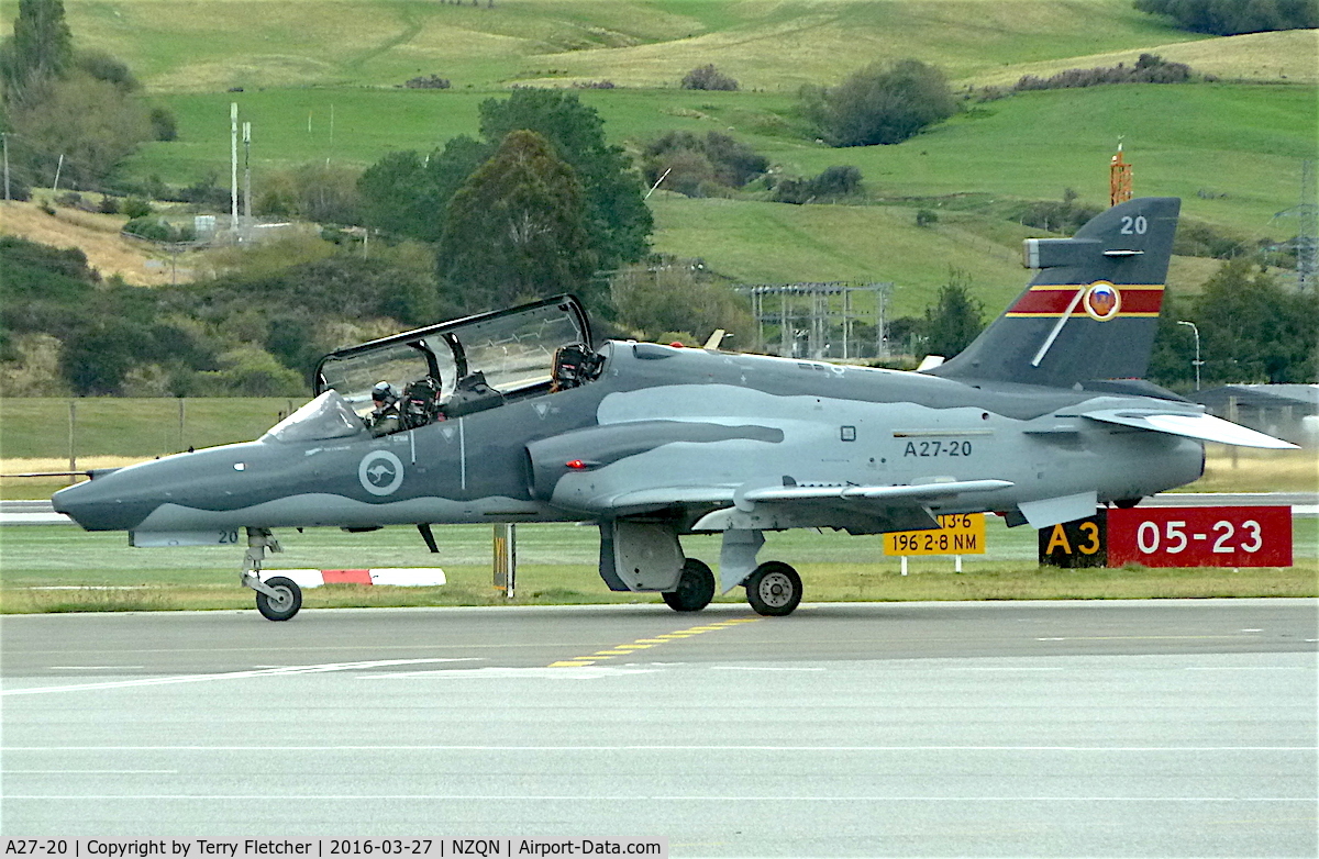 A27-20, British Aerospace Hawk 127 C/N DT20, Based at Queenstown , NZ during 2016 Warbirds over Wanaka weekend