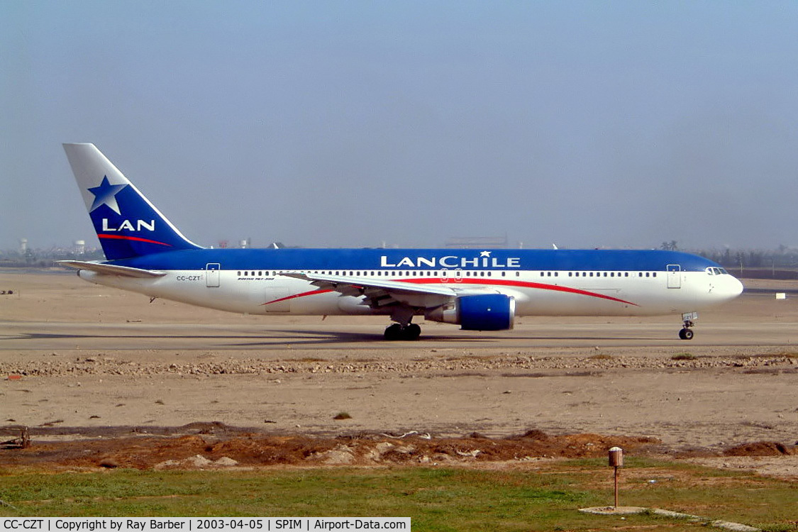 CC-CZT, 1998 Boeing 767-316/ER C/N 29228, Boeing 767-316ER [29228] (LAN Chile) Lima-Jorge Chavez Int'l~OB 05/04/2003