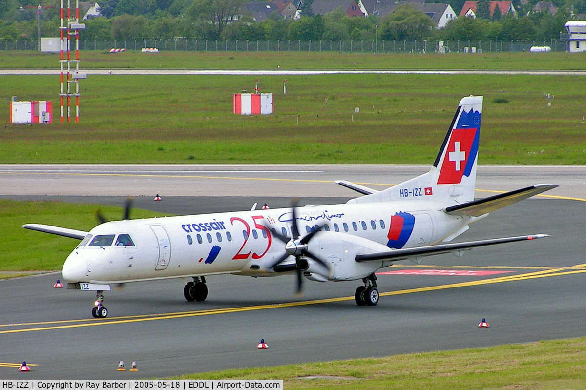HB-IZZ, 1997 Saab 2000 C/N 2000-048, SAAB 2000 [048] (Crossair) Dusseldorf~D 18/05/2005