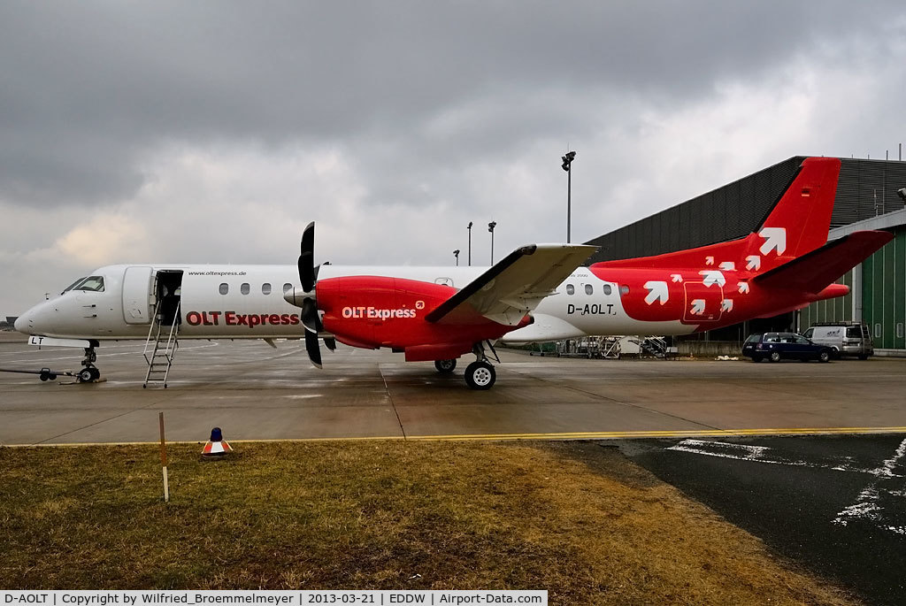 D-AOLT, 1996 Saab 2000 C/N 2000-037, Aircraft is prepared for the return to the lessor.