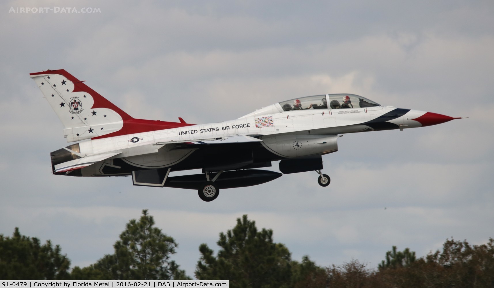 91-0479, 1991 General Dynamics F-16D Fighting Falcon C/N CD-34, Thunderbirds
