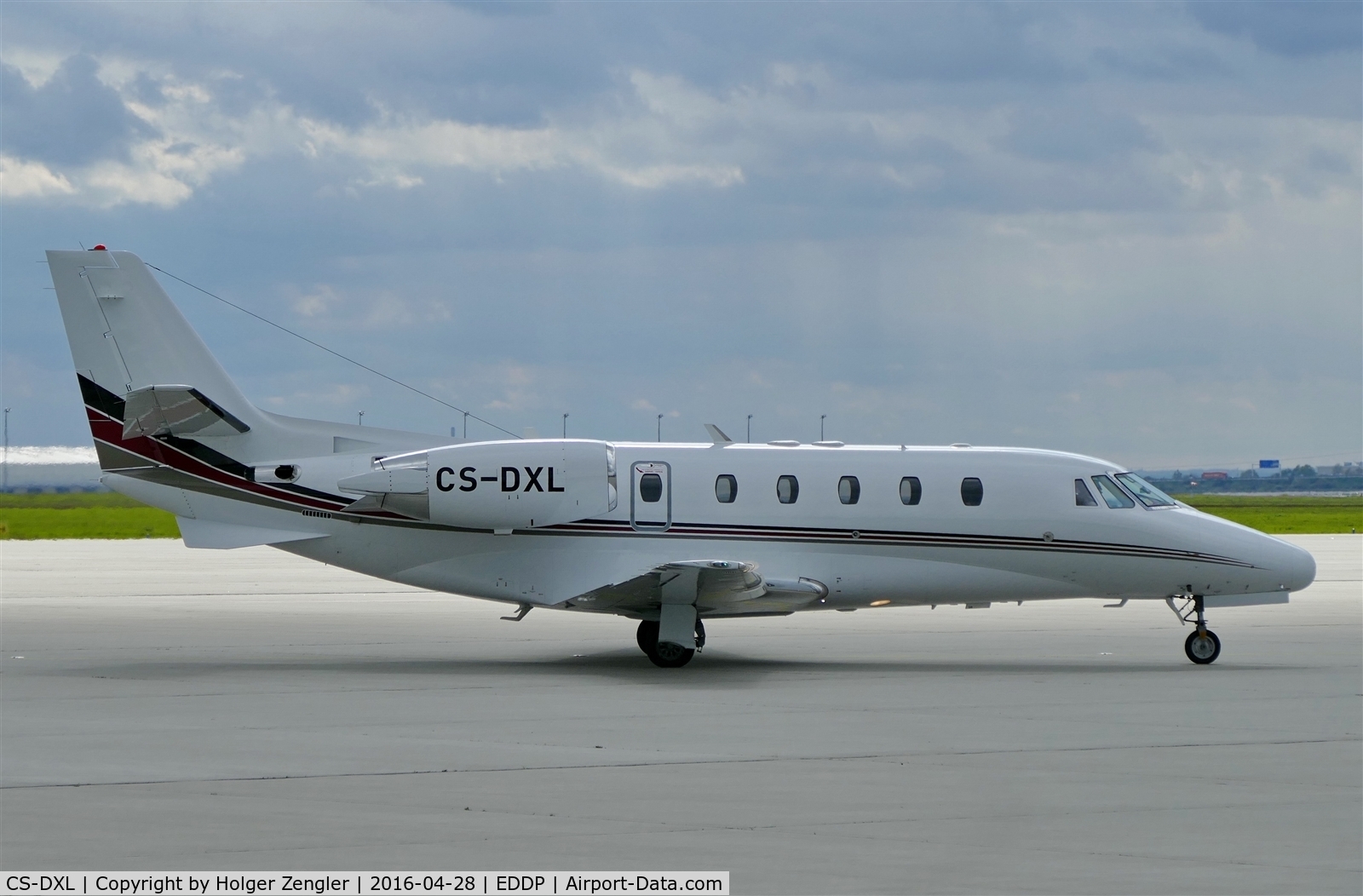CS-DXL, 2006 Cessna 560XL Citation Excel C/N 560-5640, Visitor from Portugal has just arrived on LEJ.....