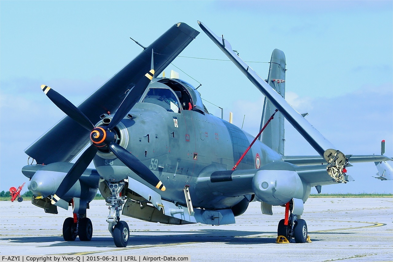 F-AZYI, Breguet Br.1050 Alize C/N 59, Breguet Br.1050 Alize, Static display, Lanvéoc-Poulmic (LFRL) Open day in june 2015