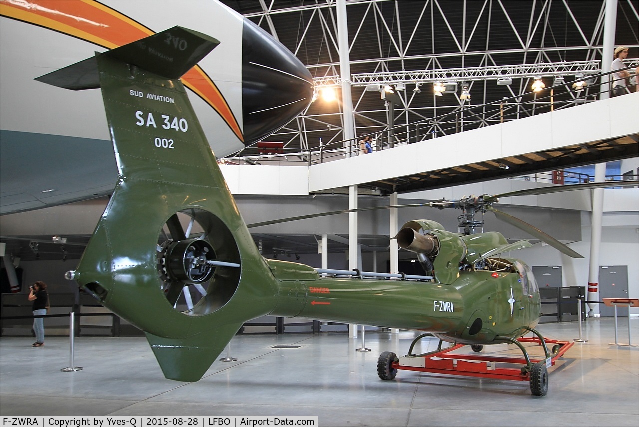 F-ZWRA, Sud Aviation SA-340 Gazelle C/N 002, Sud Aviation SA 340 Gazelle, preserved at Aeroscopia museum, Toulouse-Blagnac