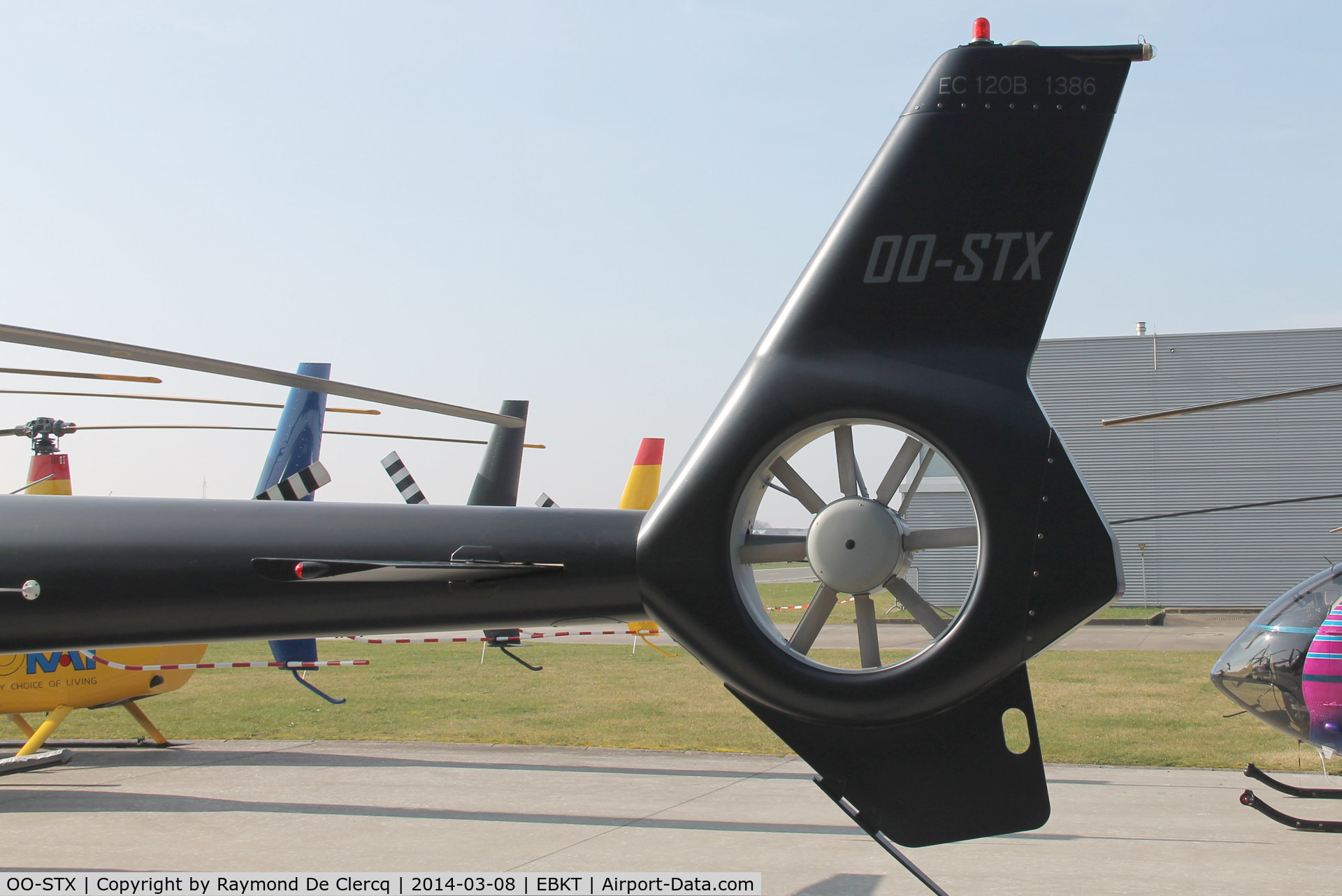 OO-STX, 2004 Eurocopter EC-120B Colibri C/N 1386, Painted Black.