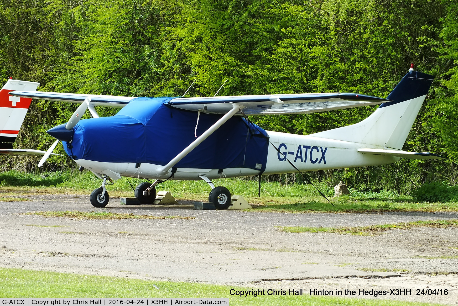 G-ATCX, 1964 Cessna 182H Skylane C/N 182-55848, at Hinton in the Hedges