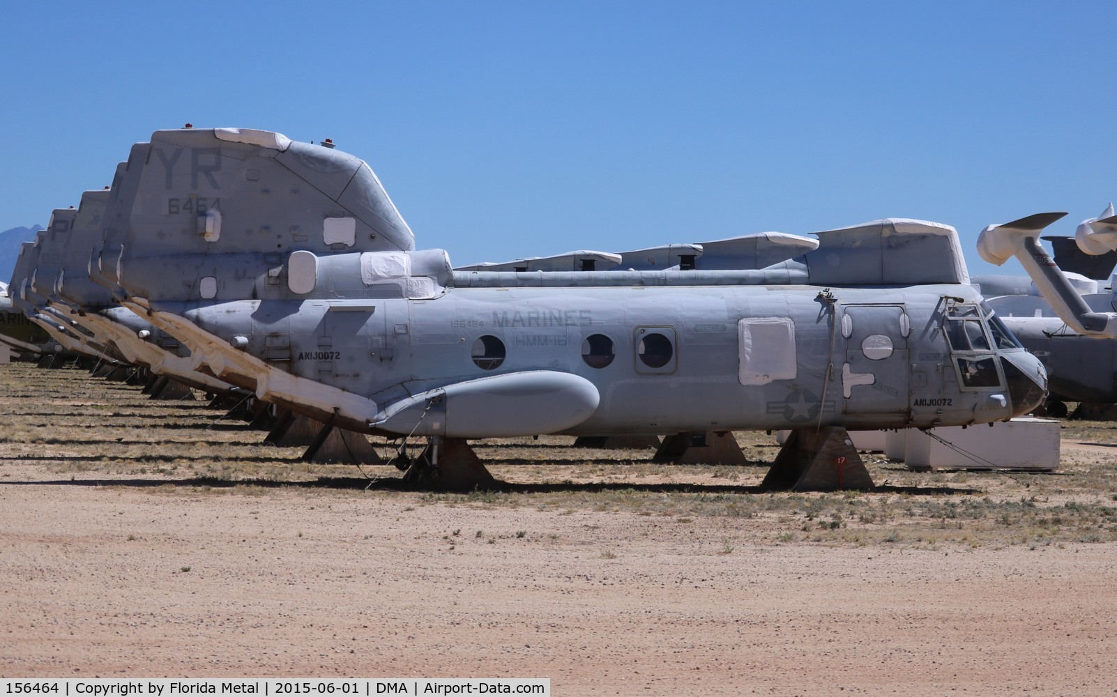 156464, Boeing Vertol CH-46F Sea Knight C/N 2534, CH-46F