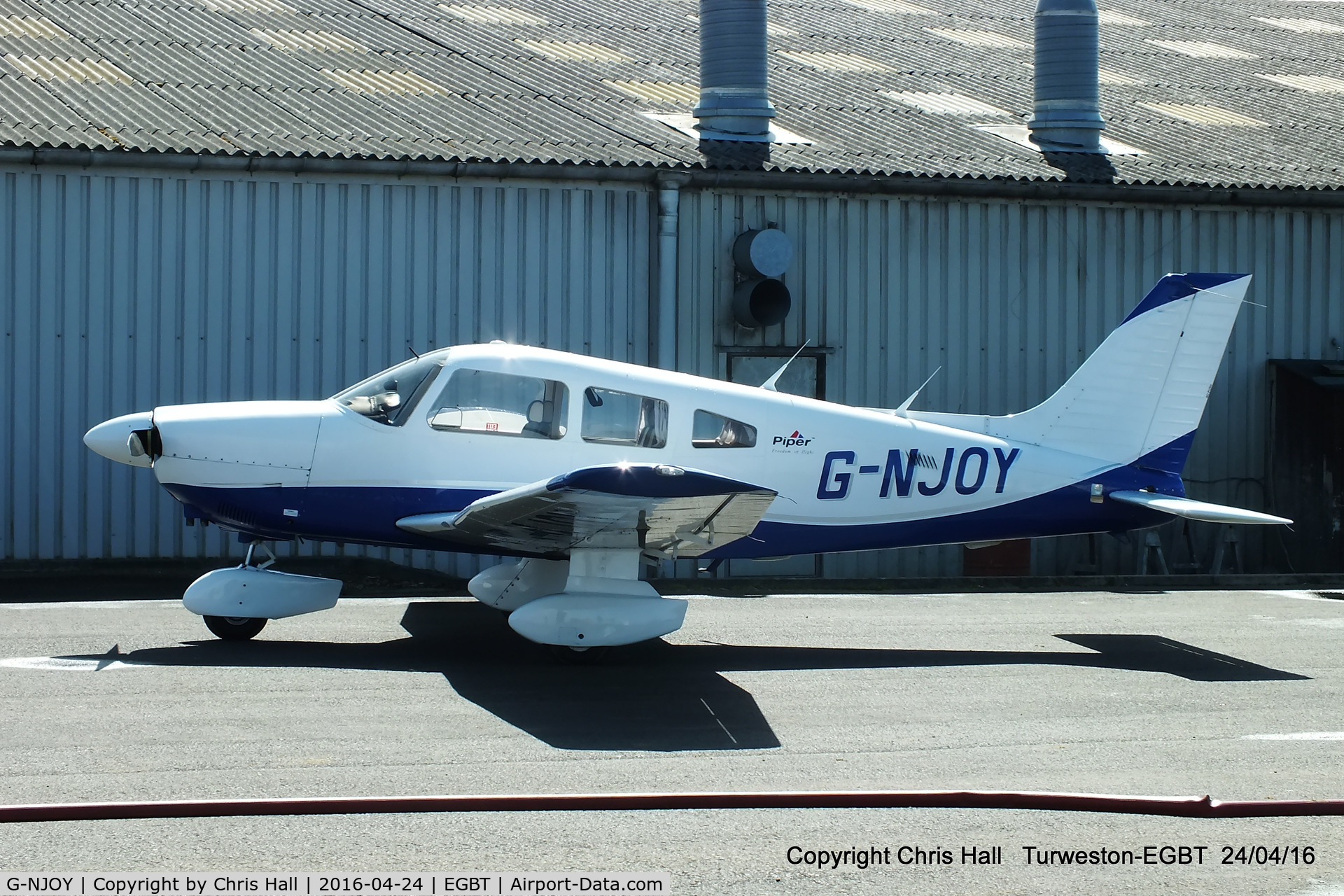 G-NJOY, 1982 Piper PA-28-181 Archer II C/N 28-8290049, at Turweston
