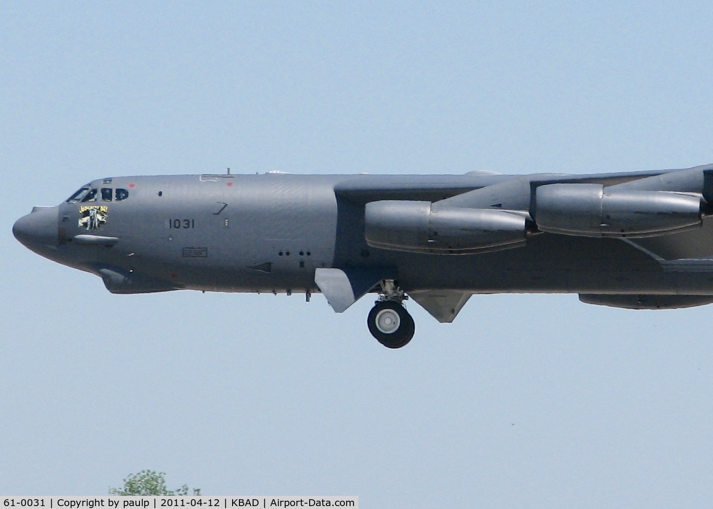 61-0031, 1961 Boeing B-52H Stratofortress C/N 464458, At Barksdale Air Force Base.