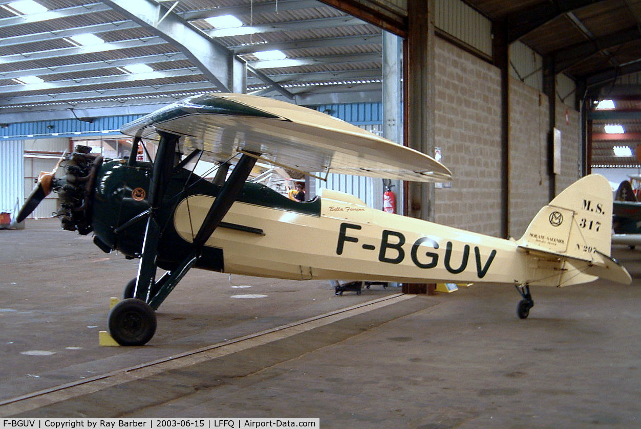 F-BGUV, Morane-Saulnier MS.317 C/N 297, Morane-Saulnier MS.317 [6551/297] La Ferte Alais~F 15/06/2003