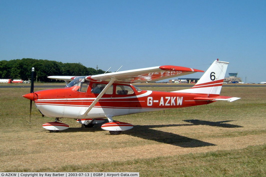G-AZKW, 1972 Reims F172L Skyhawk C/N 0836, R/Cessna F.172L Skyhawk [0836] Kemble~G 13/07/2003