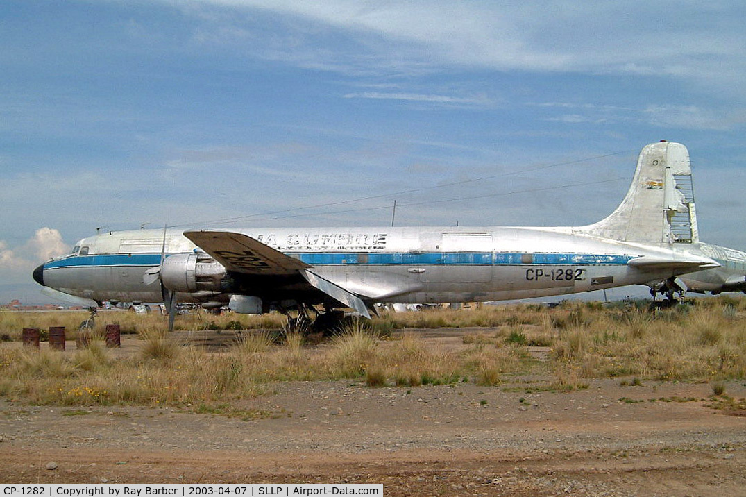 CP-1282, 1958 Douglas DC-6A C/N 45530/1037, Douglas DC-6 A/C [45530] (La Cumbre) La Paz-El Alto Int'l~CP 07/04/2003