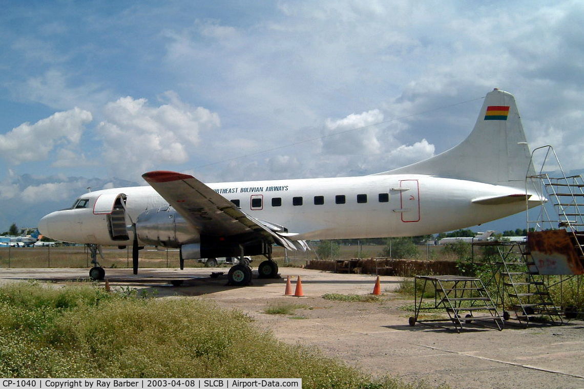 CP-1040, 1957 Convair 440-86 Metropolitan C/N 422, CP-1040   Convair 440-86 [422] (NorthEast Bolivian Airways) Cochabamba-Jorge Wilsterman~CP 08/04/2003