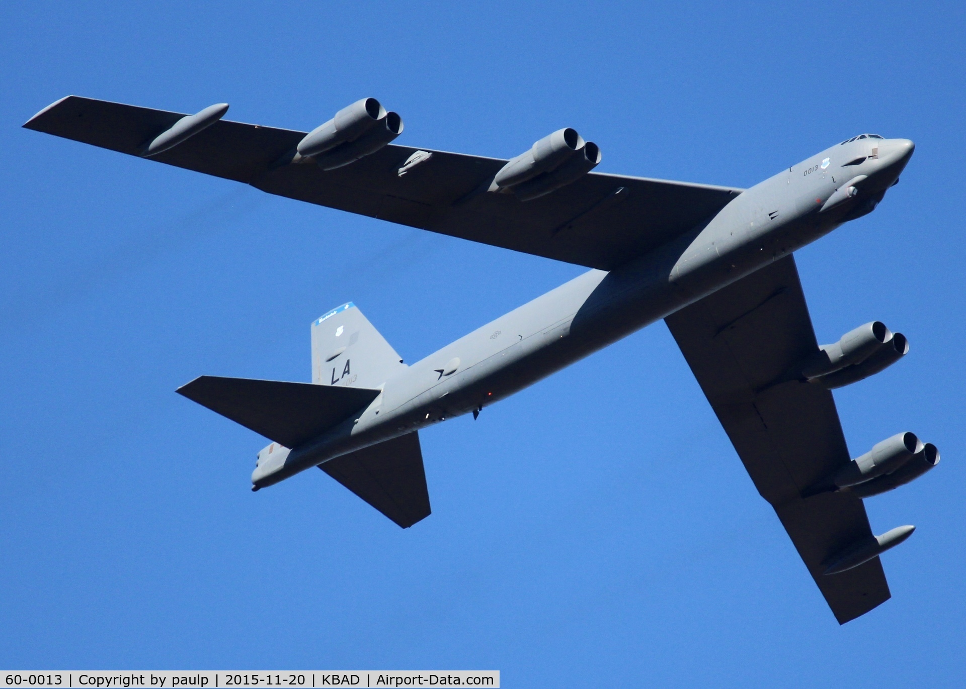 60-0013, 1960 Boeing B-52H-135-BW Stratofortress C/N 464378, At Barksdale Air Force Base.