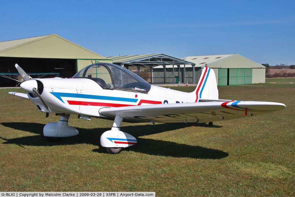 G-BLXI, 1965 Scintex CP-1310-C3 Super Emeraude C/N 937, Scintex CP1310C-3 at Fishburn Airfield, March 2009.