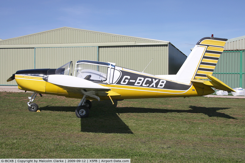 G-BCXB, 1974 Socata Rallye 100ST Galopin C/N 2546, Morane-Saulnier Rallye 100ST, Fishburn Airfield, September 2009.