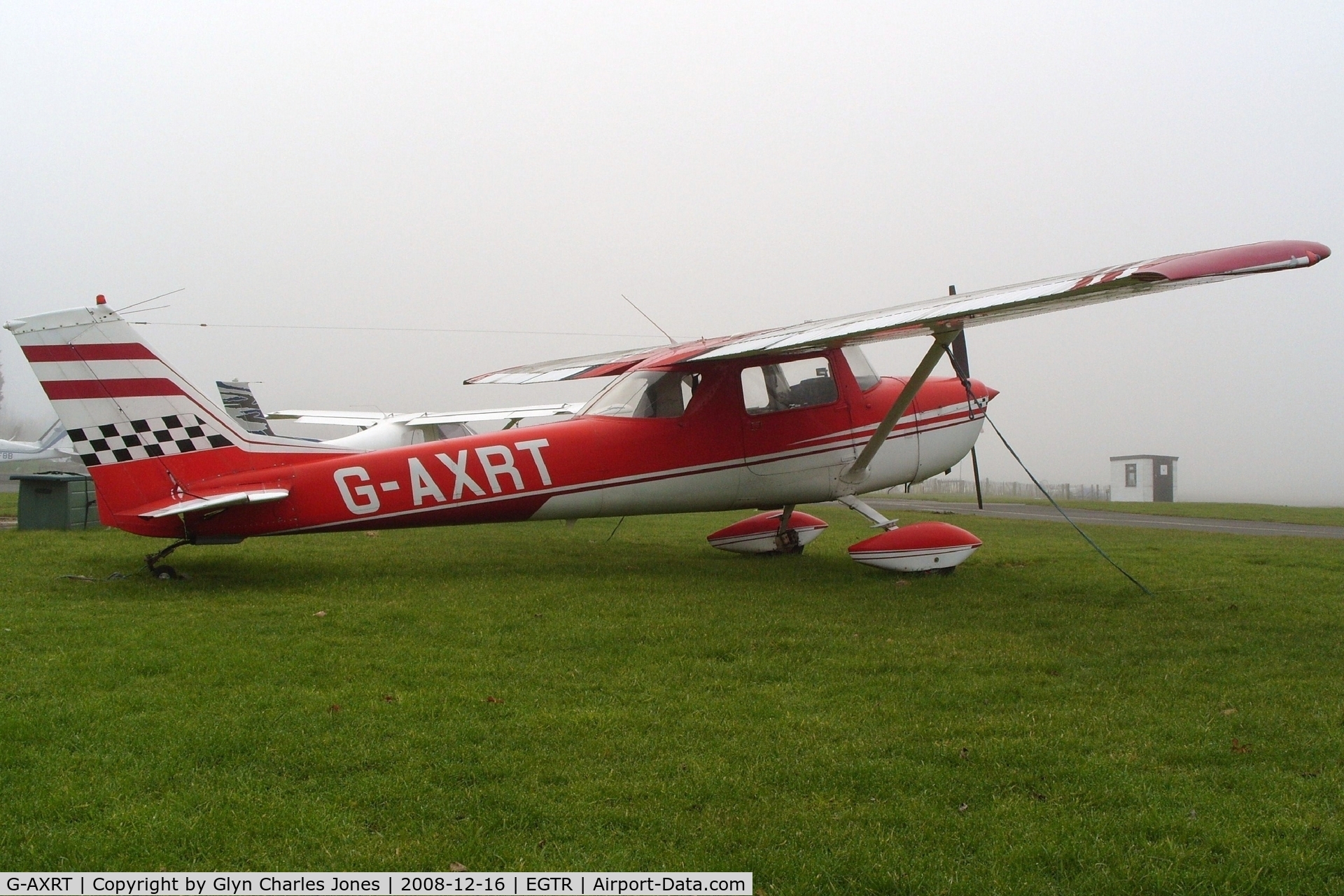 G-AXRT, 1970 Reims FA150K Aerobat C/N 0018, Taken on a quiet cold and foggy day. With thanks to Elstree control tower who granted me authority to take photographs on the aerodrome.