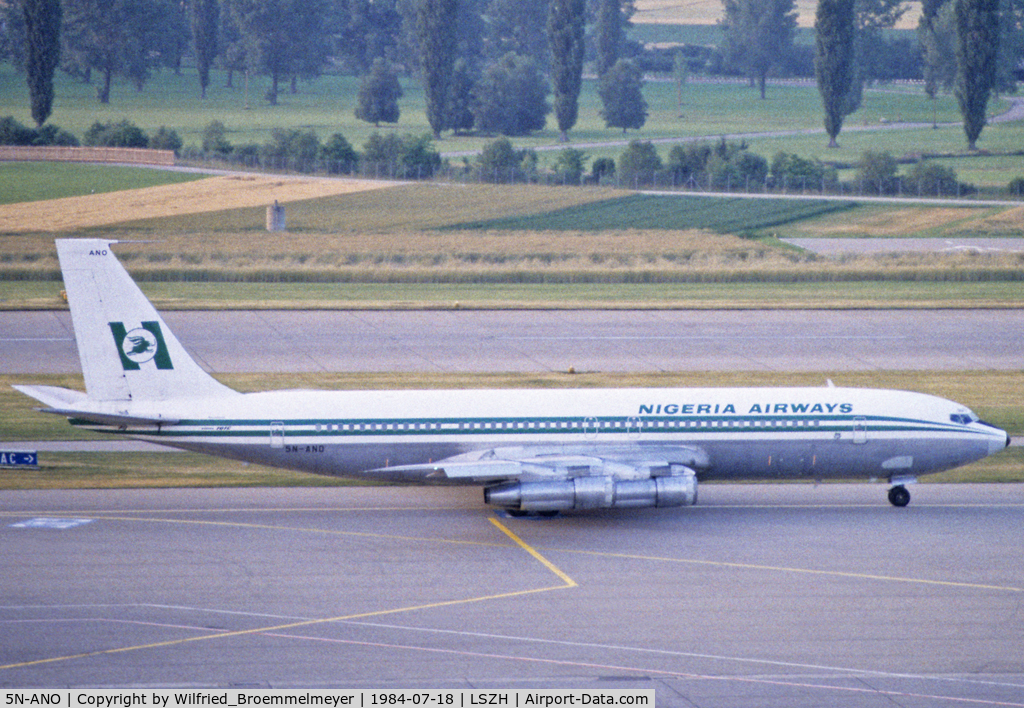 5N-ANO, 1977 Boeing 707-3F9C C/N 21428, Nigeria Airways