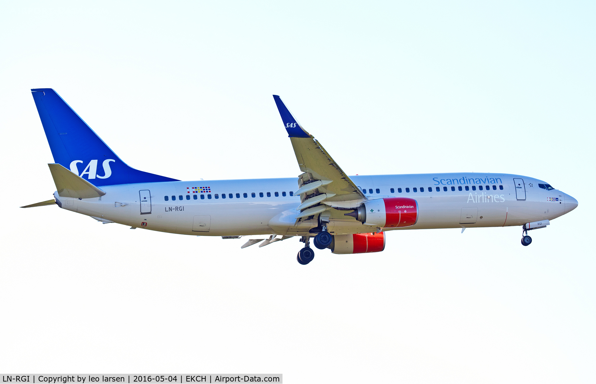 LN-RGI, 2014 Boeing 737-86N C/N 35646, Copenhagen 4.5.16