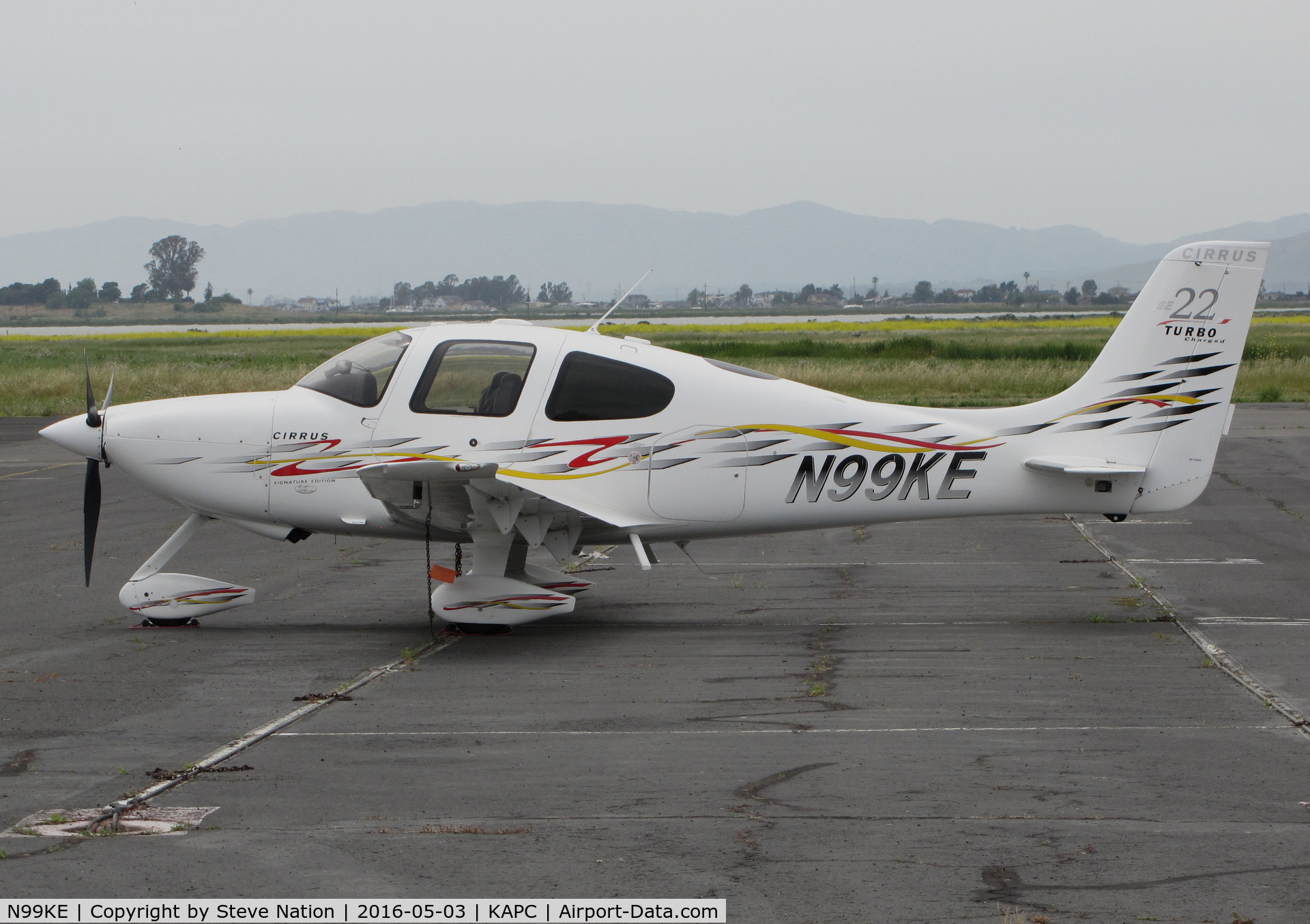 N99KE, 2006 Cirrus SR22T C/N 2303, Columbus, OH-based 2006 Cirrus SR22 on International Airline Training Academy ramp @ Napa County Airport, CA