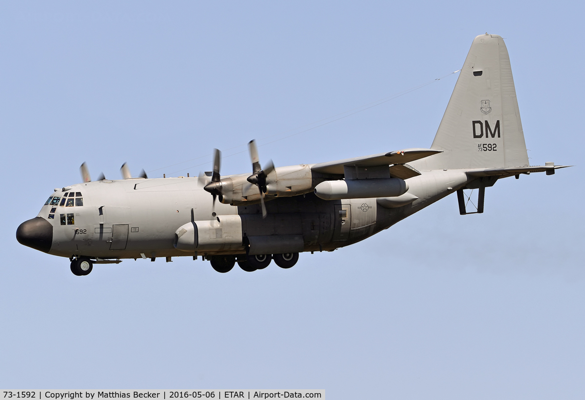 73-1592, 1973 Lockheed EC-130H Compass Call C/N 382-4557, 73-1592