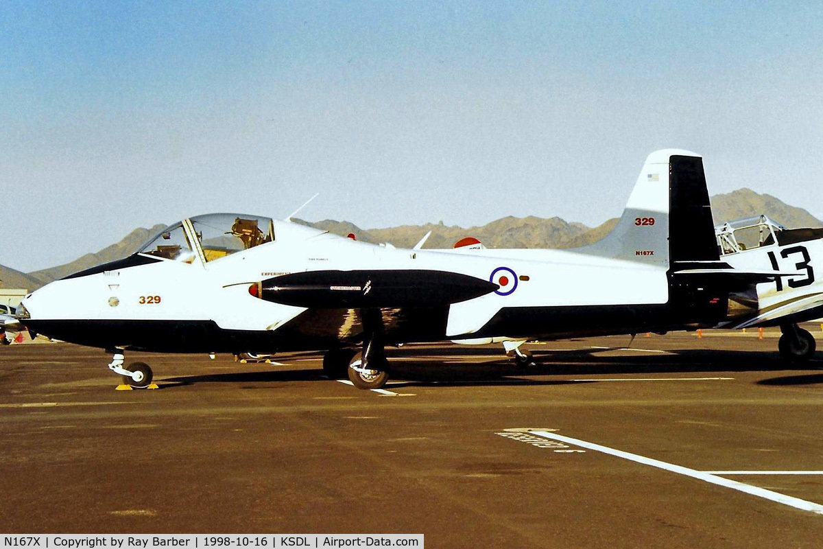 N167X, 1970 BAC 167 Strikemaster Mk.82 C/N EEP/JP/949, N167X   BAC Strikemaster Mk.82 [EEP/JP/949] Scottsdale~N 16/10/1998