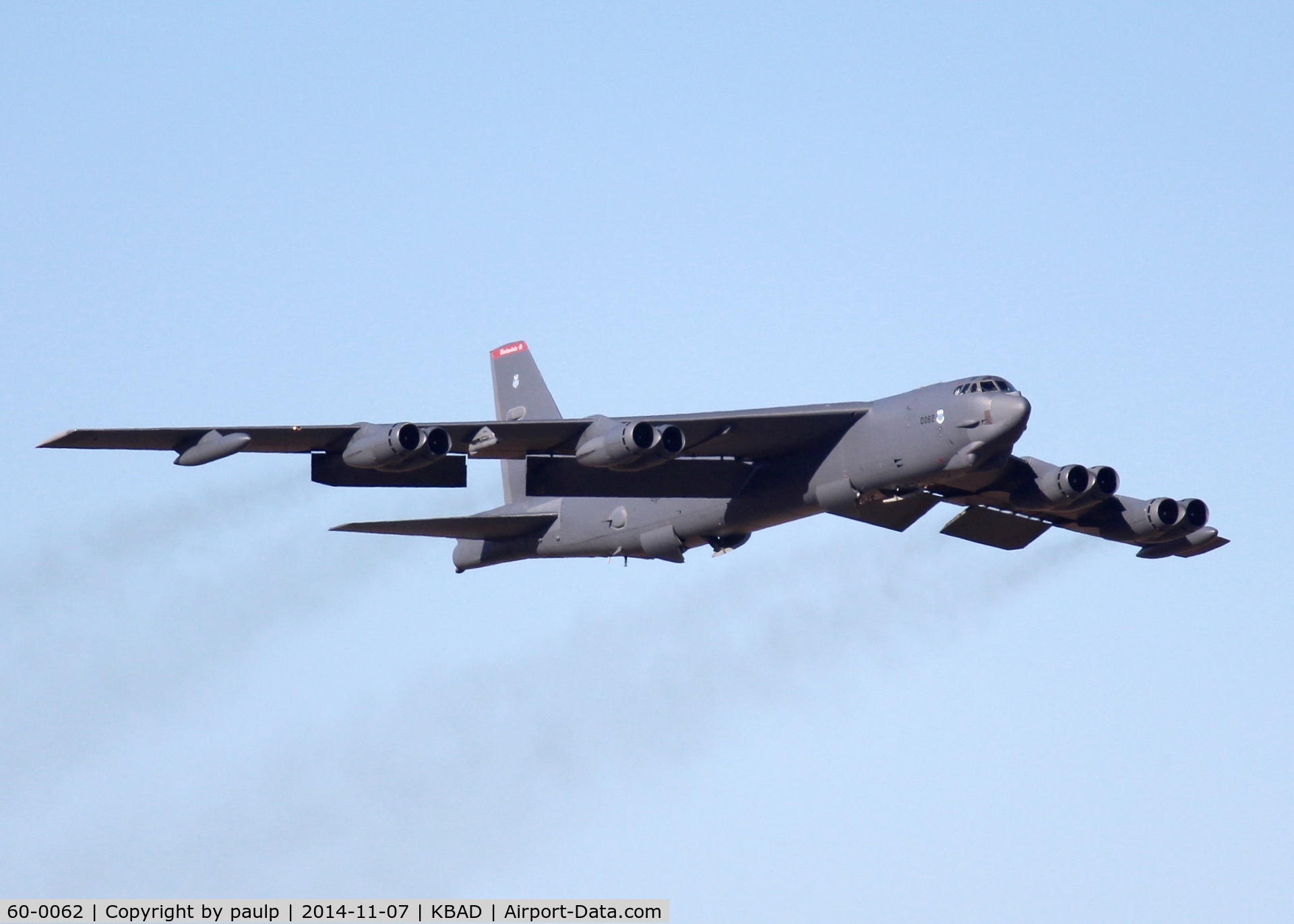 60-0062, 1960 Boeing B-52H Stratofortress C/N 464427, At Barksdale Air Force Base.