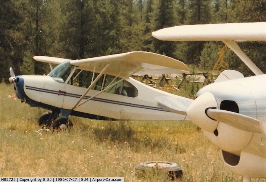 N85725, 1946 Aeronca 7BCM C/N 7AC-4472, 725 at Spotted Bear.