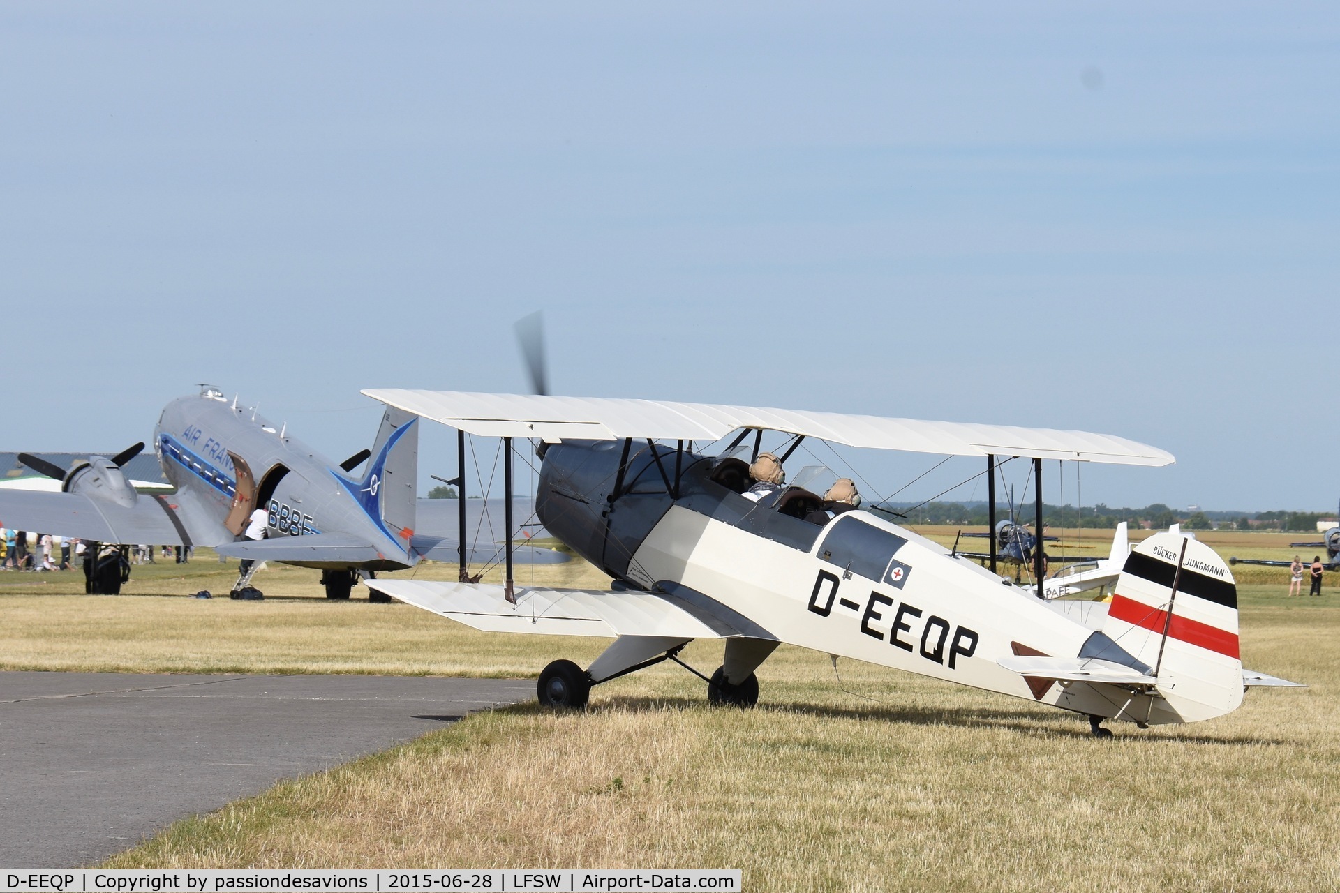 D-EEQP, CASA 1-131E Jungmann C/N 2100, During Epernay Airshow in 2015
