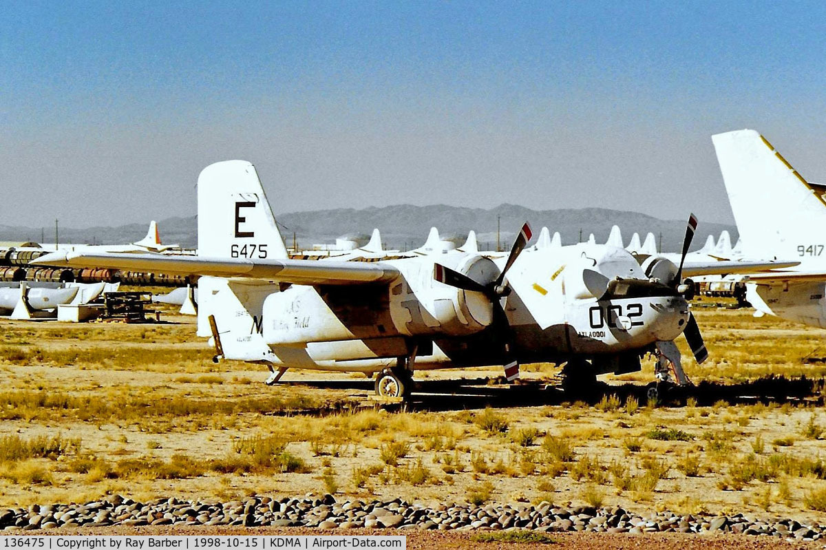 136475, Grumman S-2A Tracker C/N G-384, Grumman S-2A Tracker [384] (Ex United States Navy) Davis Monthan AFB~N 15/10/1998