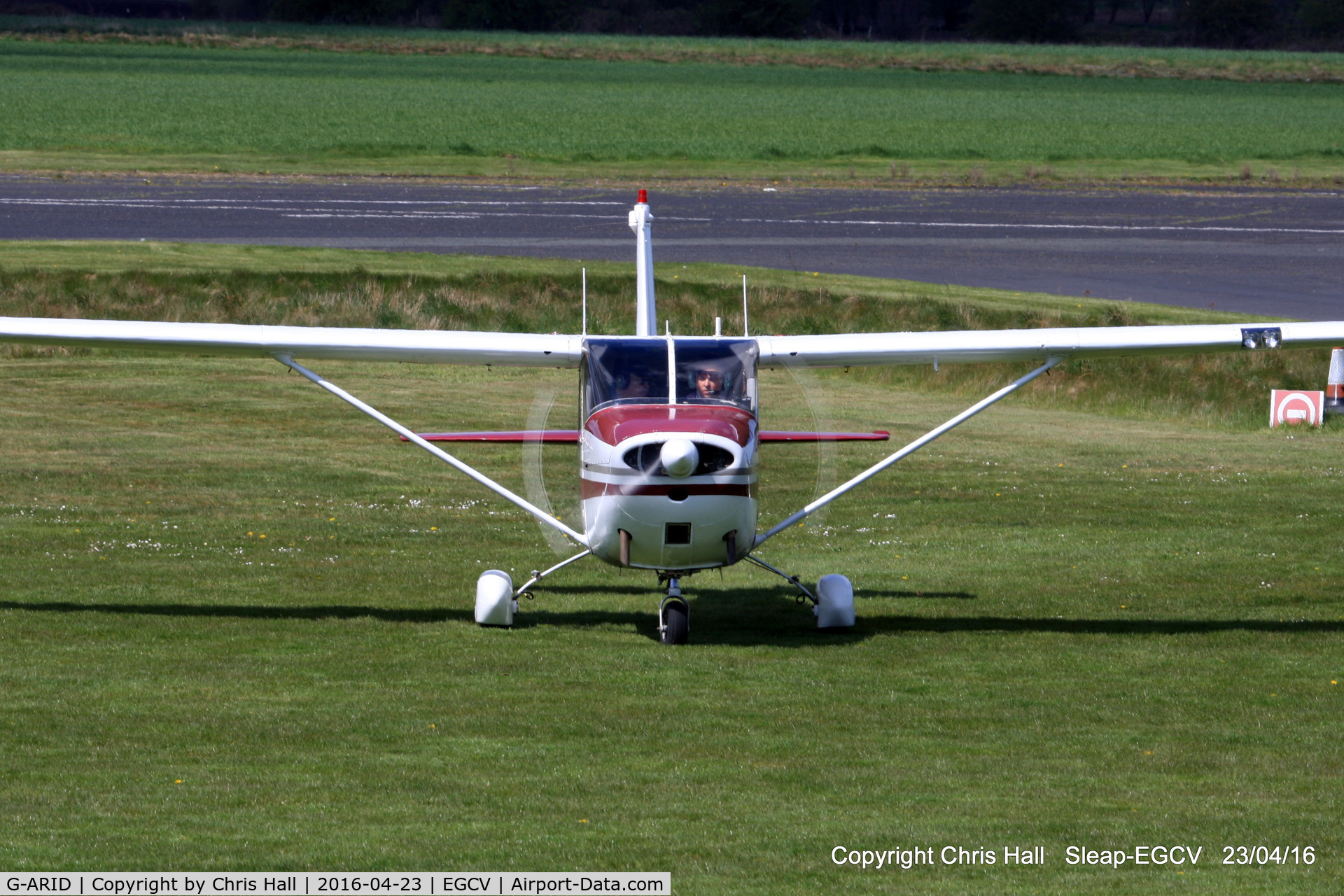G-ARID, 1960 Cessna 172B C/N 17248209, at Sleap