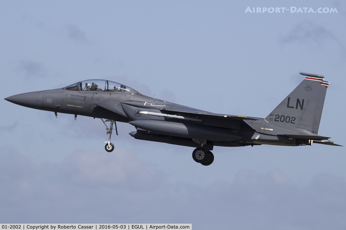 01-2002, 2001 McDonnell Douglas F-15E Strike Eagle C/N 1373/E234, Lakenheath 2016