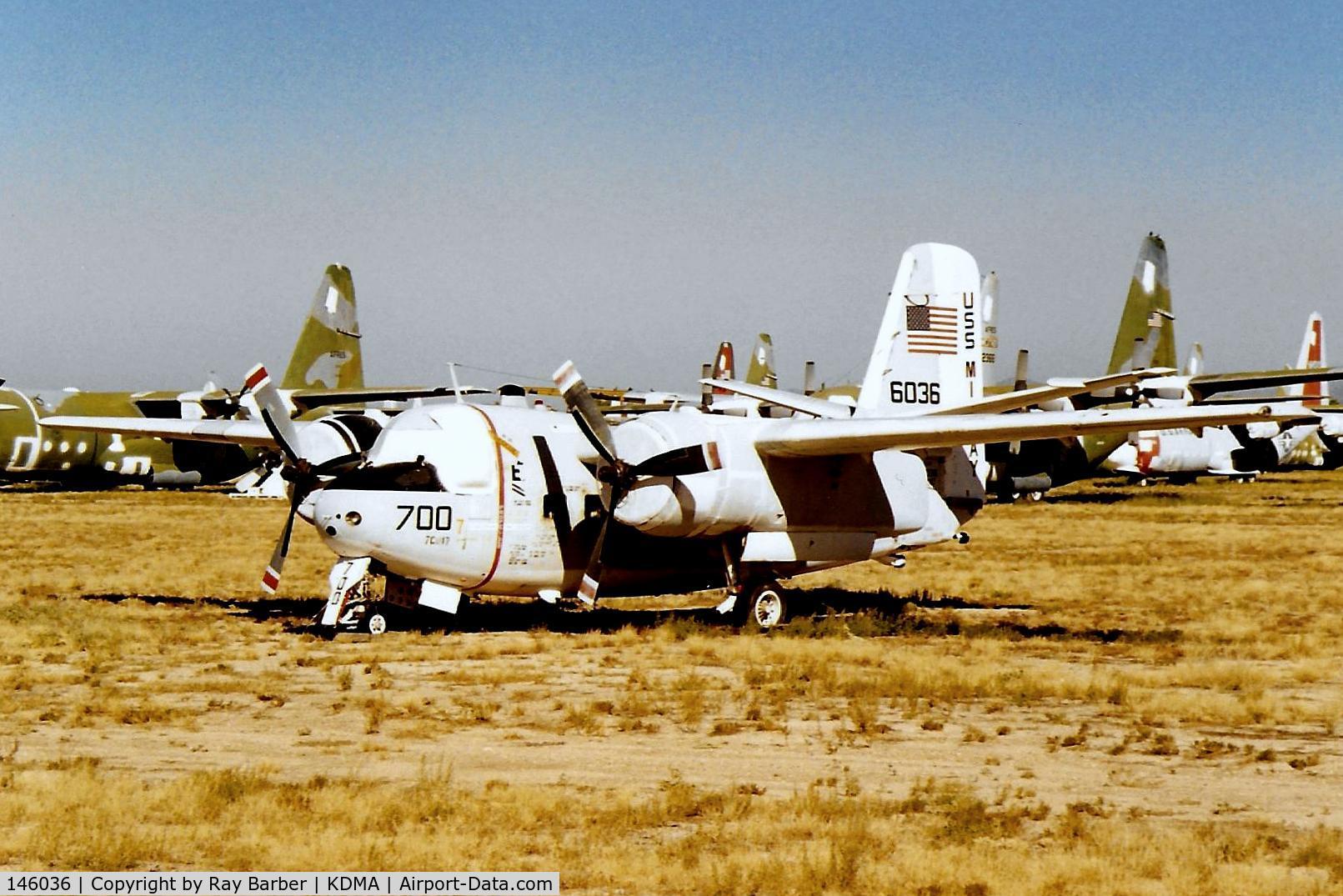 146036, Grumman C-1A Trader C/N 66, Grumman C-1A Trader [66] (Ex United States Navy) Davis Monthan AFB~N 15/10/1998