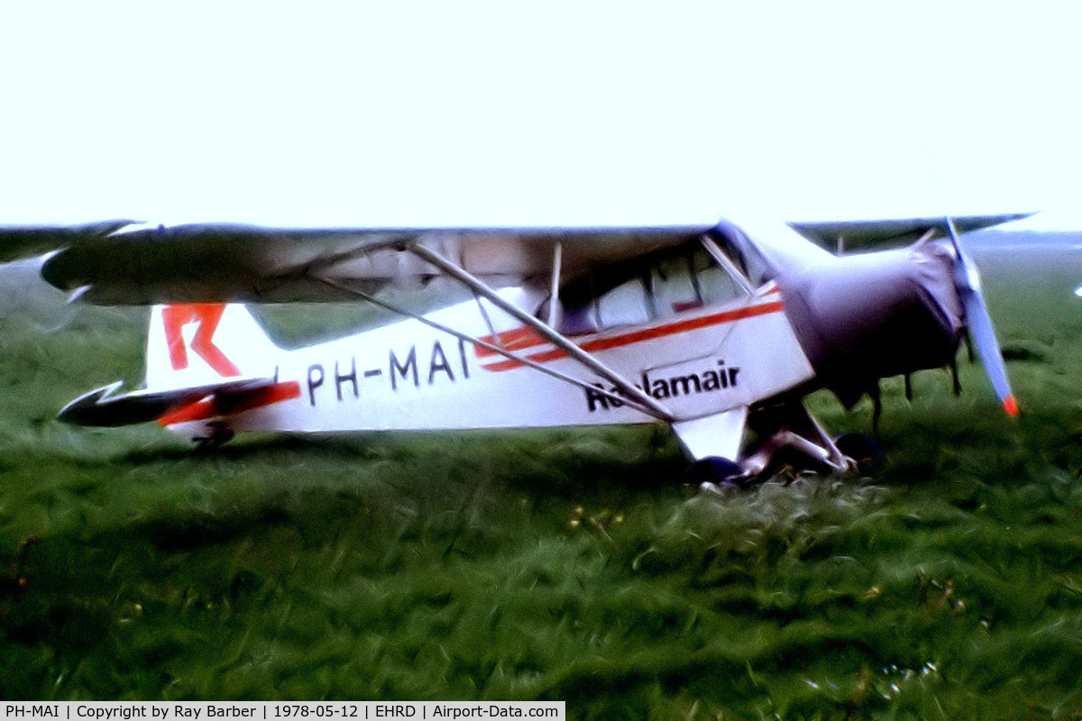 PH-MAI, 1951 Piper L-21A Super Cub (PA-18-125) C/N 18-565, Piper L-21A-105 Super Cub [18-565] (Reclamair) Rotterdam~G 12/05/1978. From a slide.