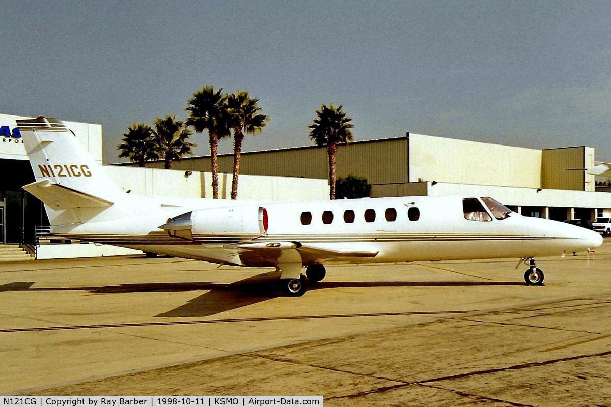 N121CG, 1987 Cessna S550 Citation IIS C/N S550-0123, Cessna Citation S/II [S550-0123] Santa Monica-Municipal~N 11/10/1998