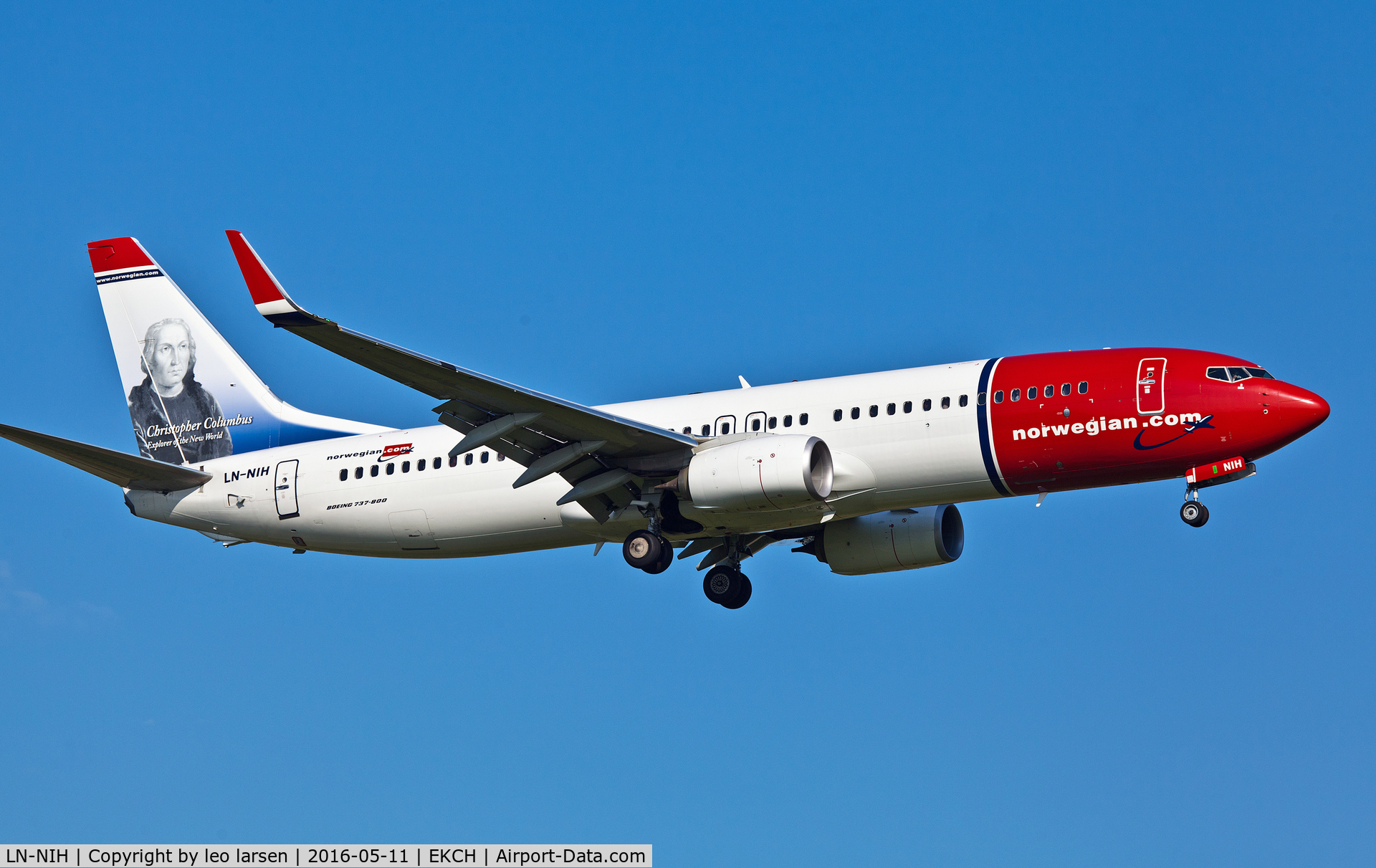 LN-NIH, 2014 Boeing 737-8JP C/N 43879, Copenhagen 11.5.16