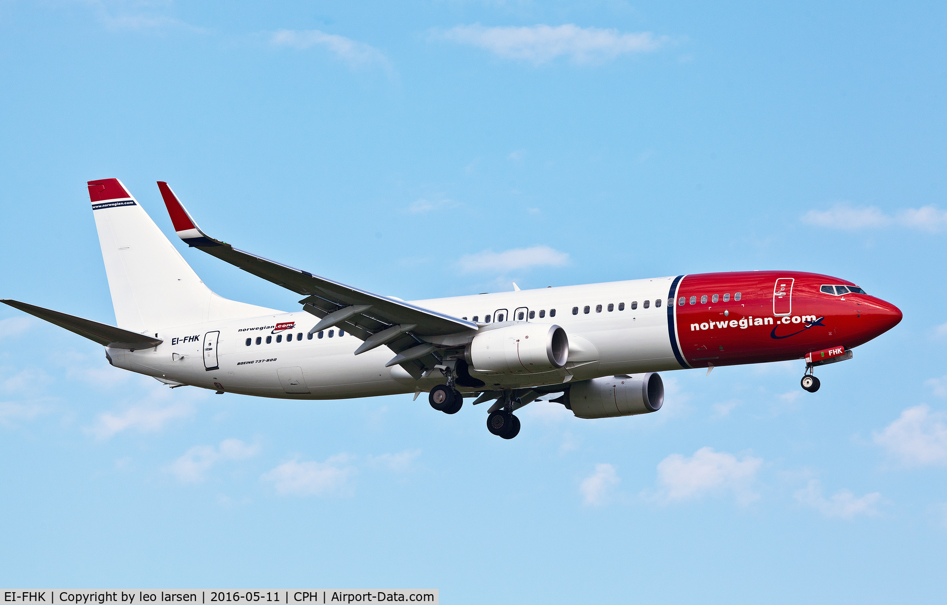 EI-FHK, 2015 Boeing 737-8JP C/N 41140, Copenhagen 11.5.16