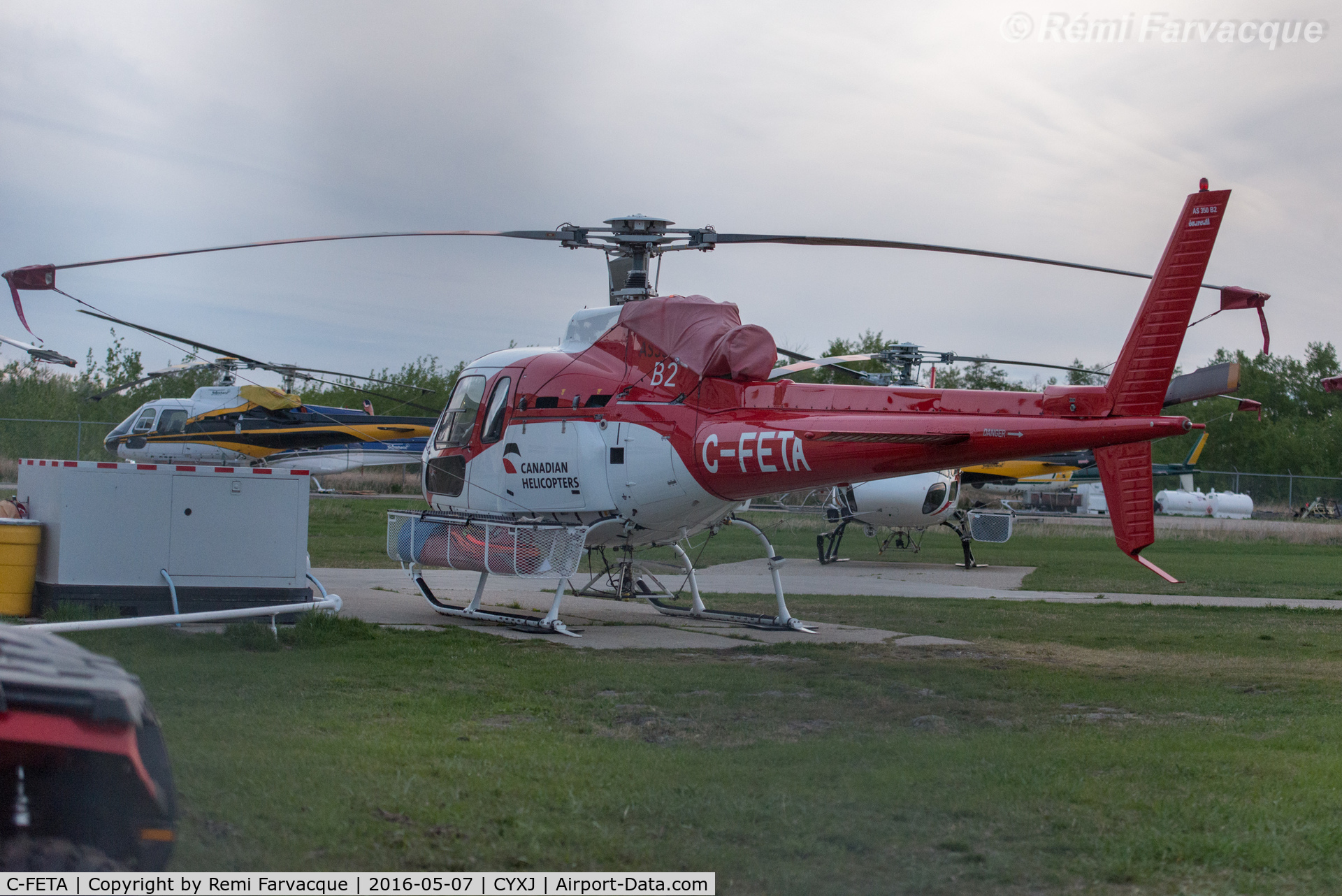 C-FETA, 1979 Aerospatiale AS-350D AStar Mk.3 C/N 1085, Parked at Canadian Helicopters base.