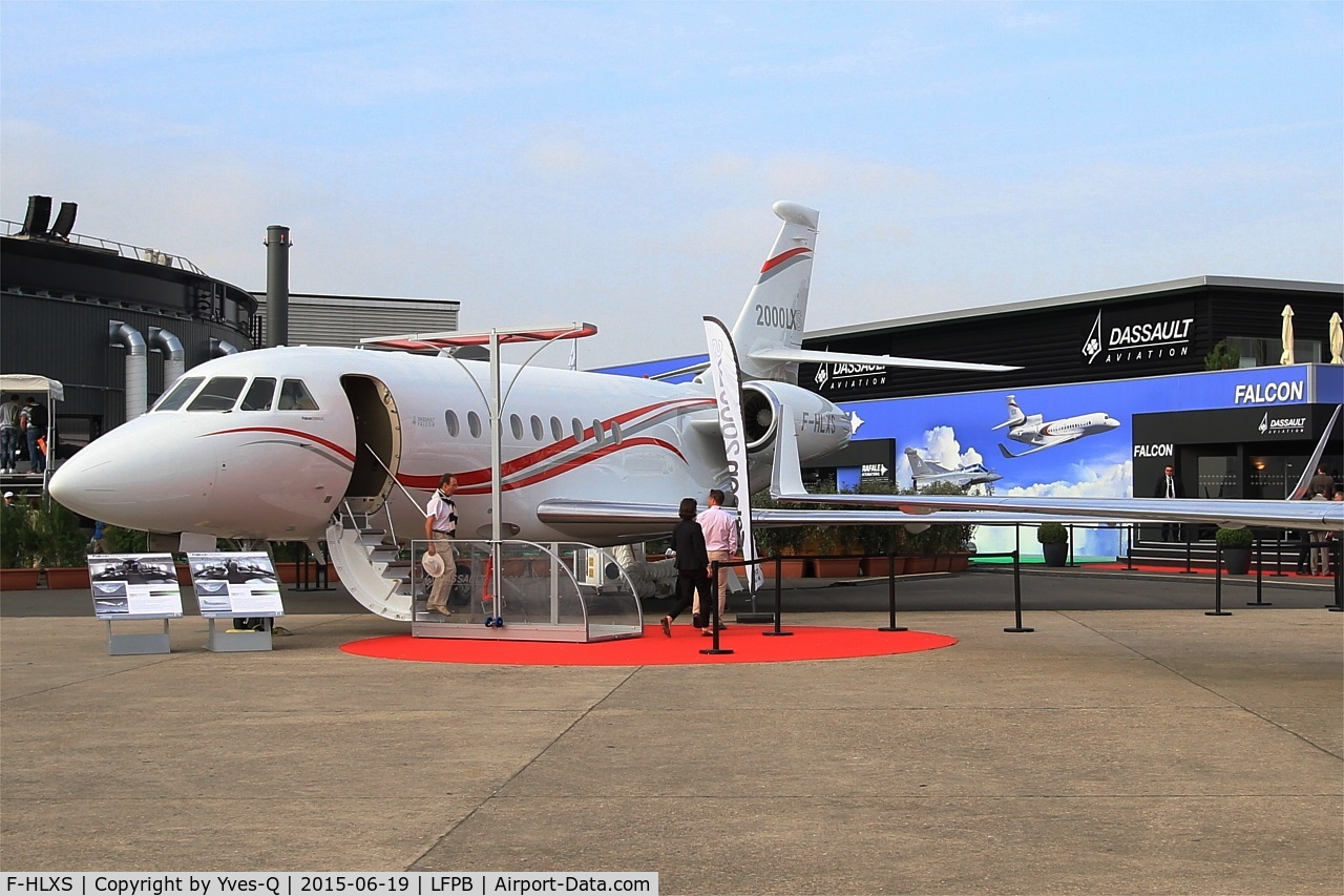 F-HLXS, 2014 Dassault Falcon 2000LXS C/N 269, Dassault Falcon 2000LXS, Static display, Paris-Le Bourget (LFPB-LBG) Air show 2015