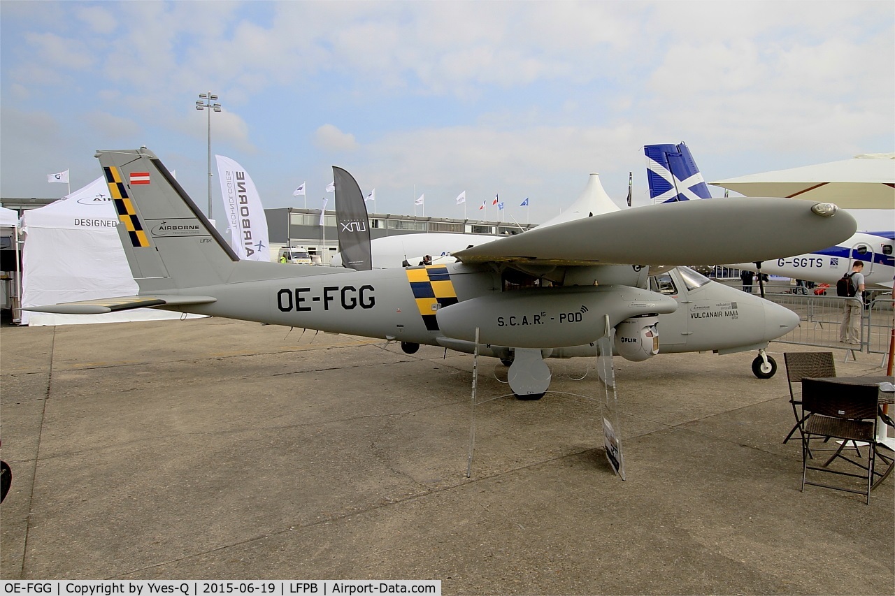 OE-FGG, 2010 Vulcanair P-68R Victor C/N 457/R, Vulcanair P-68R, Static display, Paris-Le Bourget airport (LFPB-LBG) Air show 2015