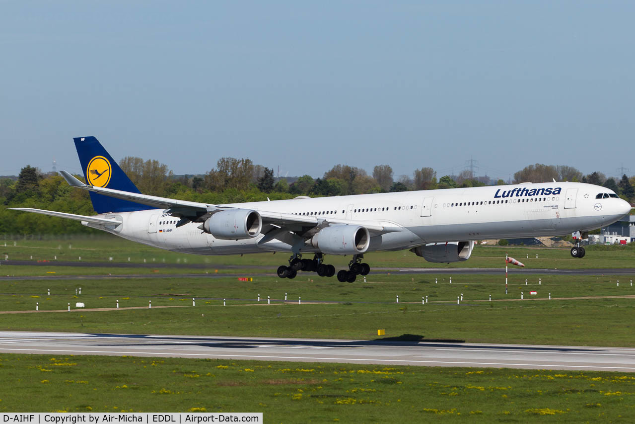 D-AIHF, 2003 Airbus A340-642 C/N 543, Lufthansa
