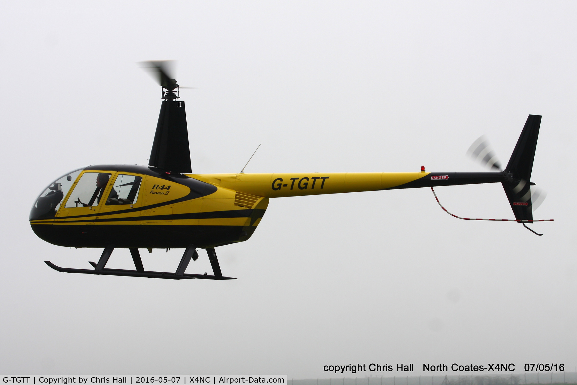 G-TGTT, 2002 Robinson R44 Raven II C/N 10023, at North Coates